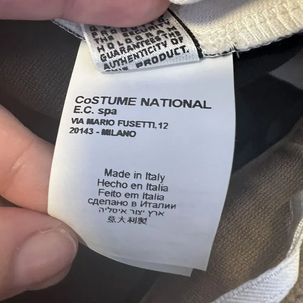 Costume National Jersey Colorblock Pant Size 44‎ IT / 8 US